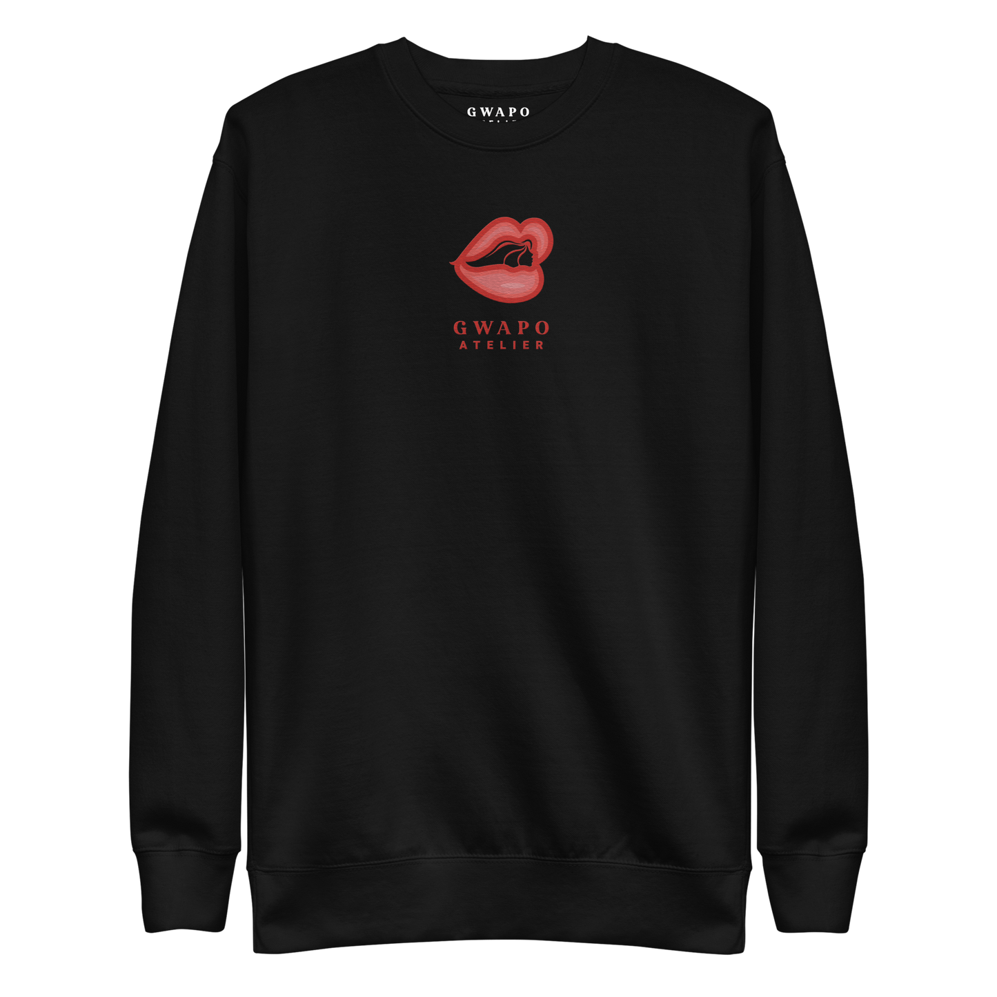 Crewneck With Embroidered Gwapo Hot Lips