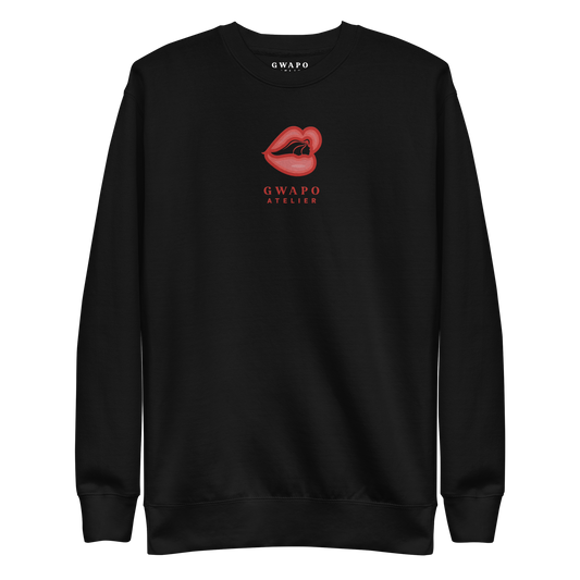 Crewneck With Embroidered Gwapo Hot Lips