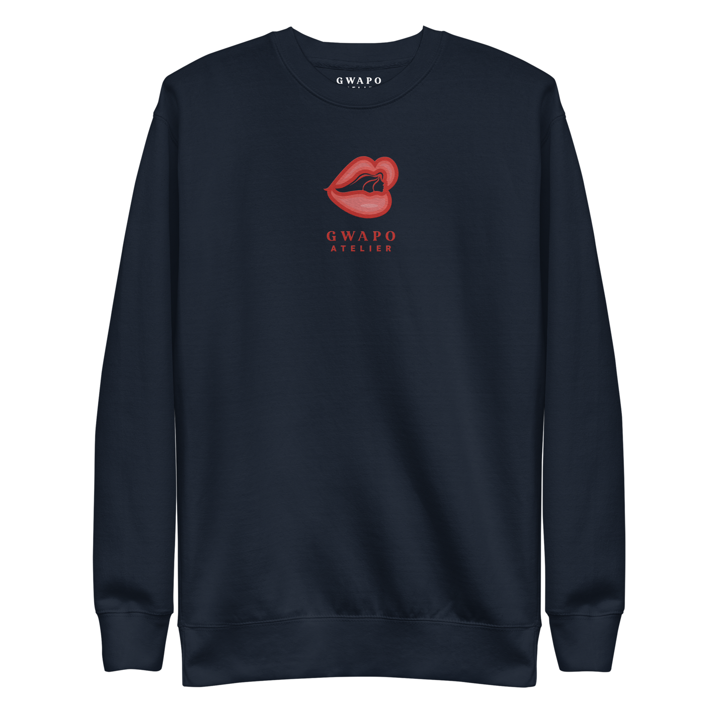 Crewneck With Embroidered Gwapo Hot Lips